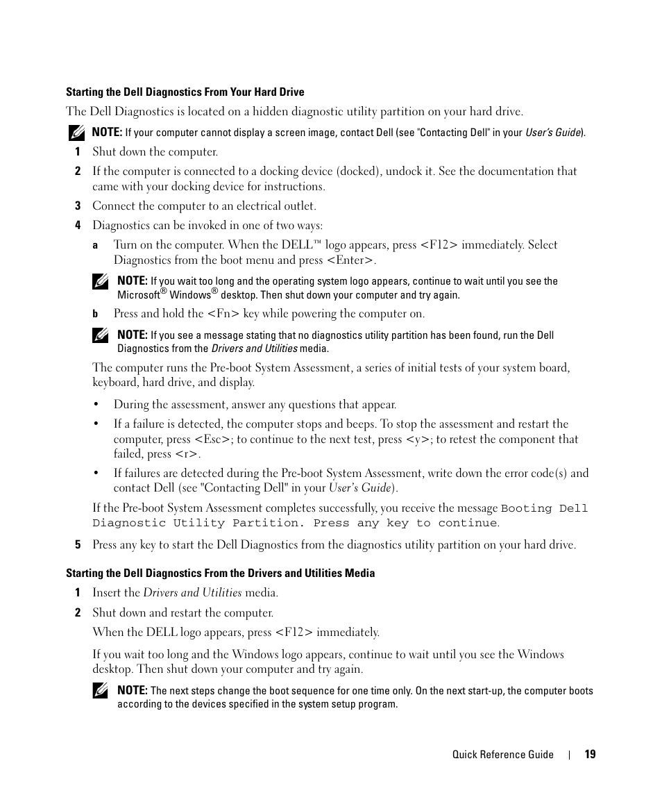 Dell Latitude D630C (Late 2008) User Manual | Page 19 / 96