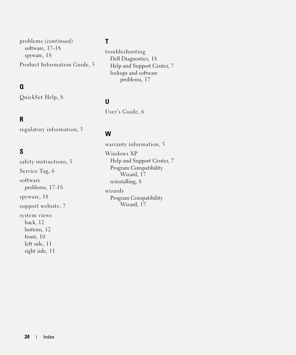Dell Latitude D630C (Late 2008) User Manual | Page 24 / 96