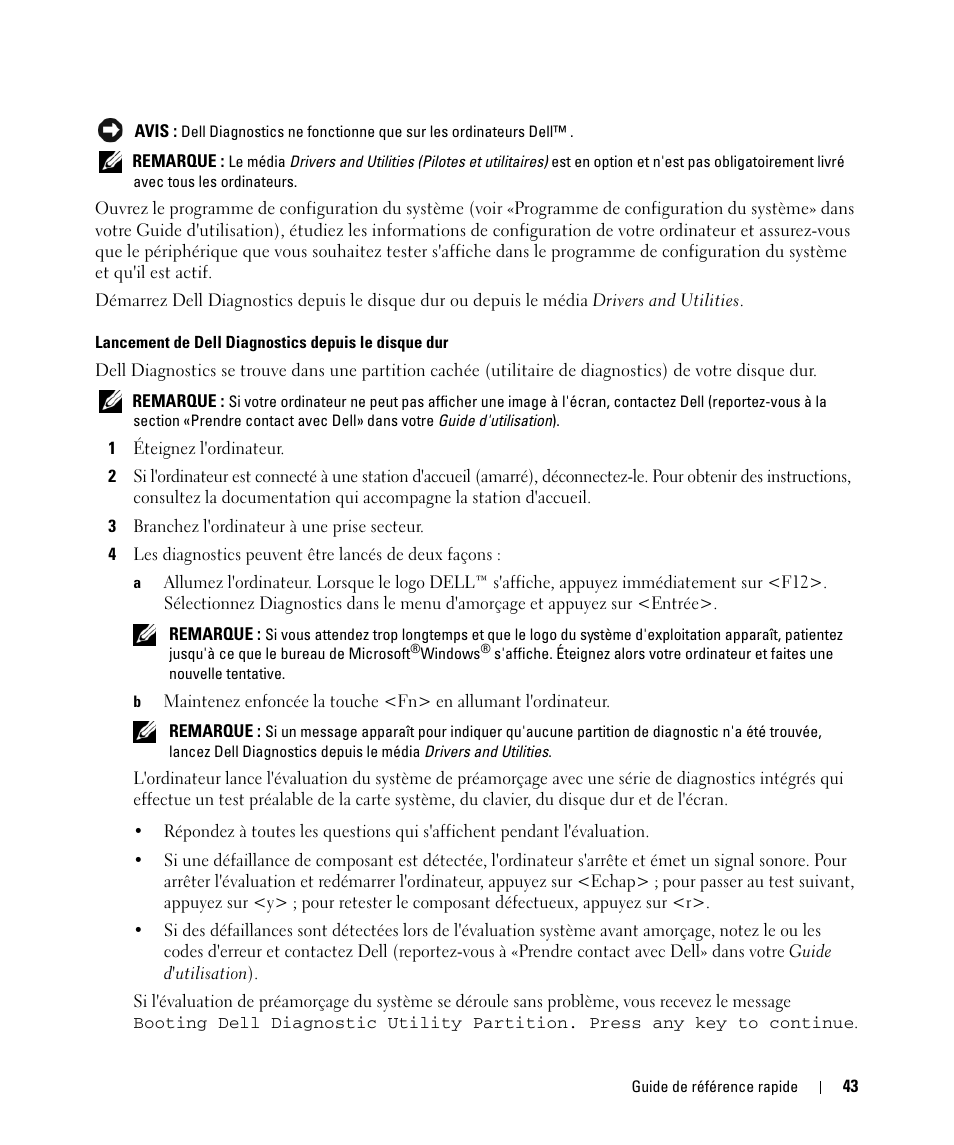 Dell Latitude D630C (Late 2008) User Manual | Page 43 / 96