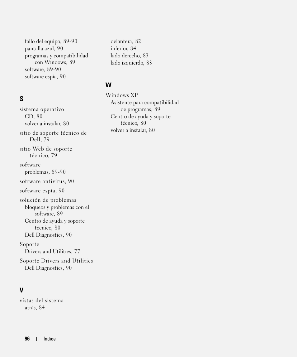 Dell Latitude D630C (Late 2008) User Manual | Page 96 / 96