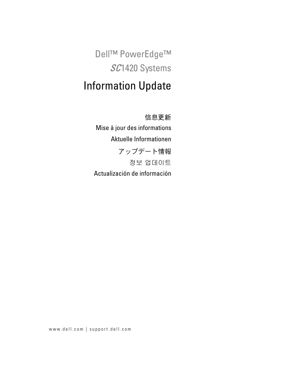 Dell PowerEdge SC1420 User Manual | 132 pages