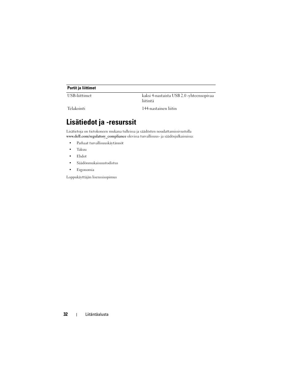 Lisätiedot ja -resurssit | Dell Latitude XT3 (Mid 2011) User Manual | Page 34 / 108