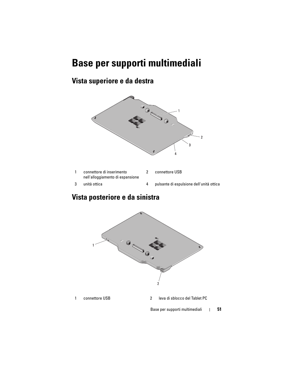 Base per supporti multimediali | Dell Latitude XT3 (Mid 2011) User Manual | Page 53 / 108