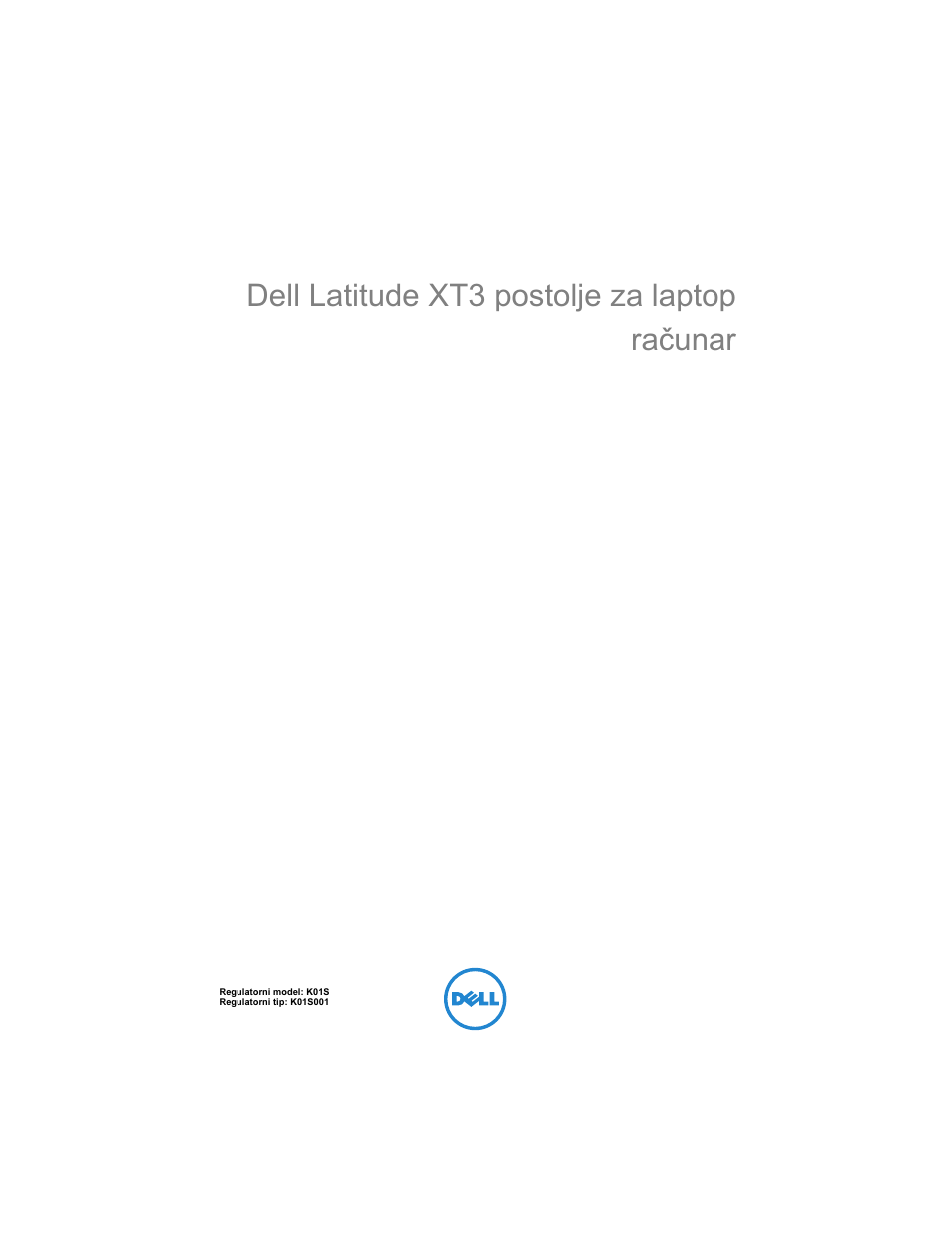 Dell latitude xt3 postolje za laptop raèunar, Dell latitude xt3 postolje za laptop računar | Dell Latitude XT3 (Mid 2011) User Manual | Page 59 / 108