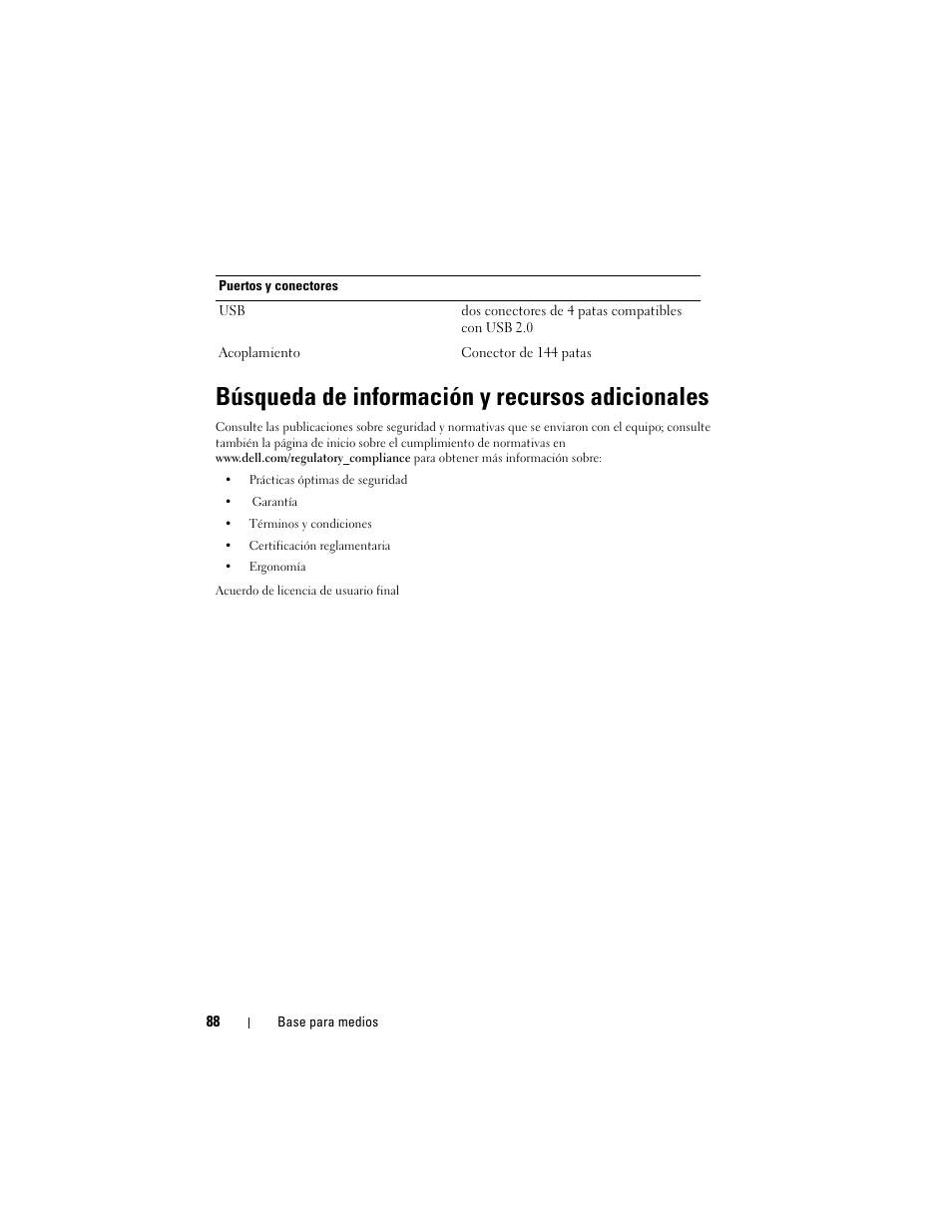 Búsqueda de información y recursos adicionales | Dell Latitude XT3 (Mid 2011) User Manual | Page 90 / 108