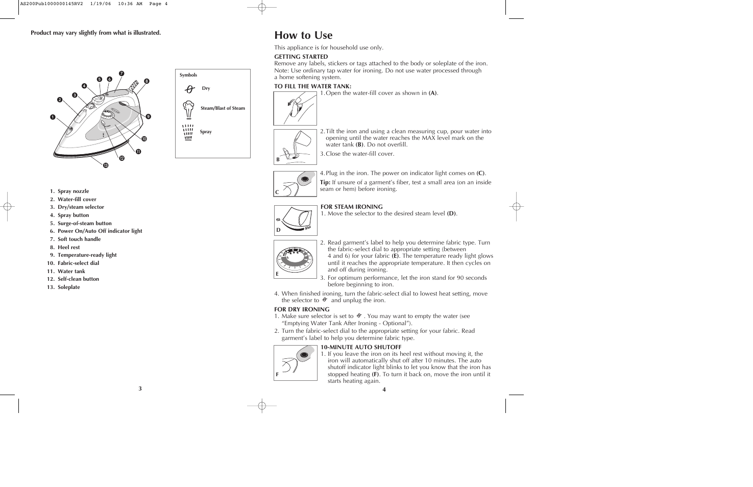 How to use | Black & Decker AS210 User Manual | Page 3 / 13