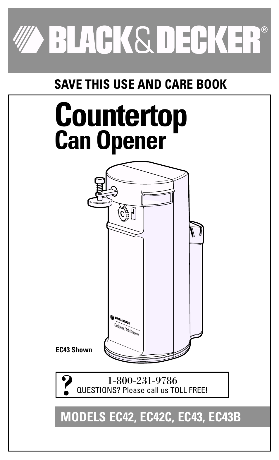 Black & Decker EC43B User Manual | 12 pages