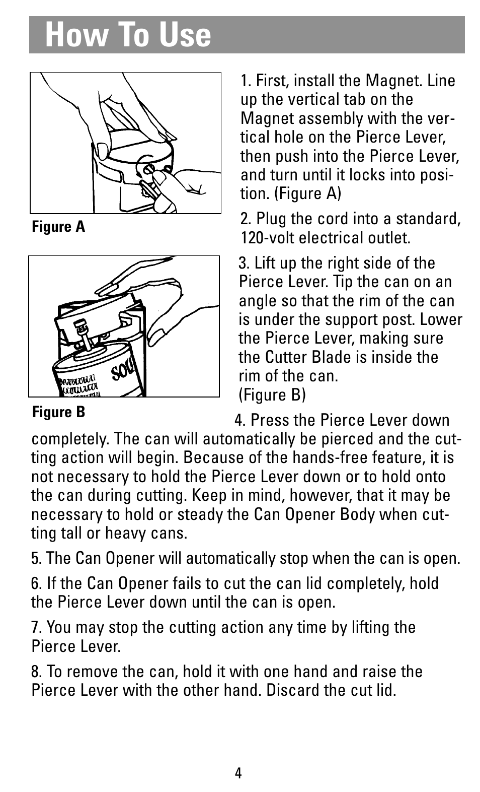 How to use | Black & Decker EC43B User Manual | Page 4 / 12