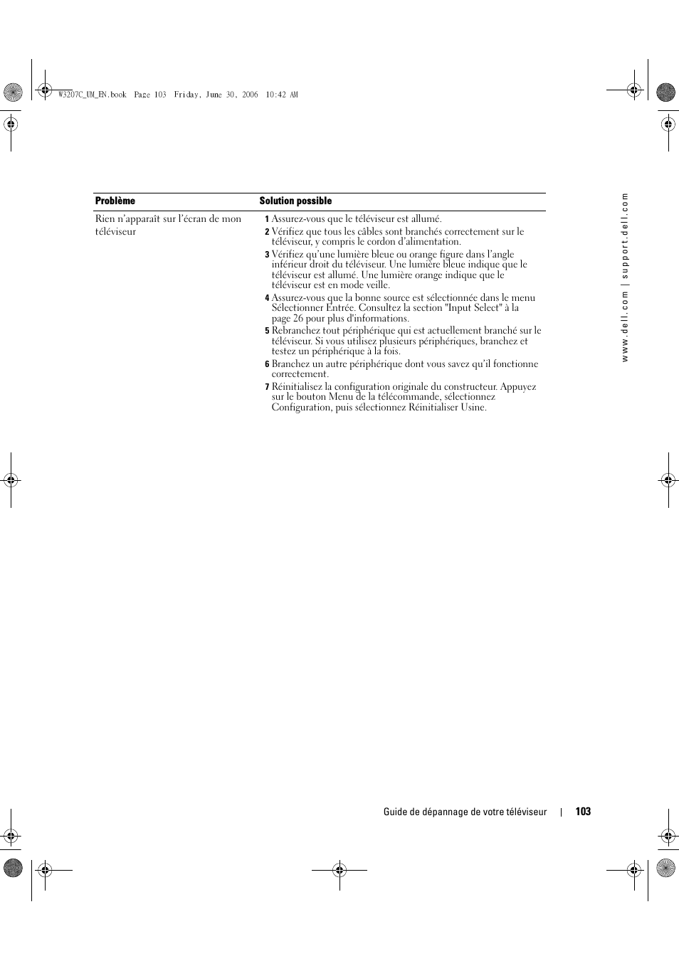 Dell LCD TV W3207C User Manual | Page 103 / 204