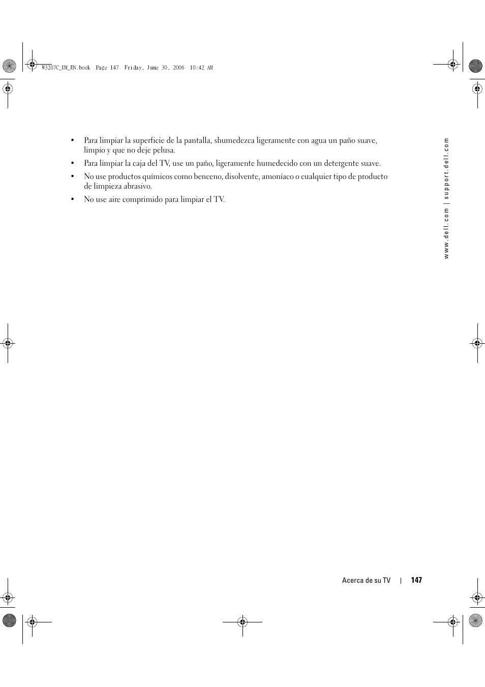 Dell LCD TV W3207C User Manual | Page 147 / 204