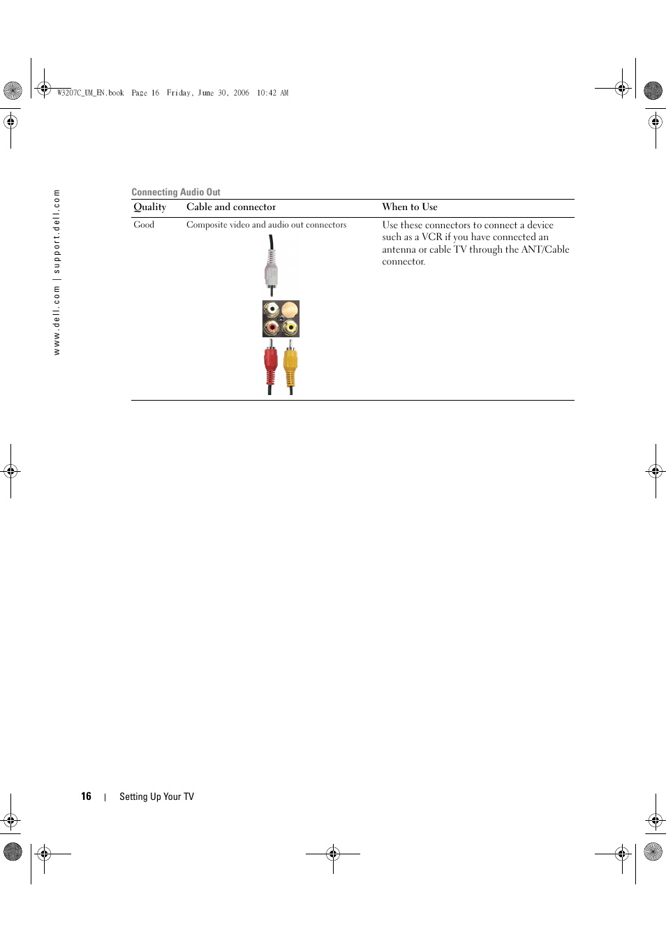 Dell LCD TV W3207C User Manual | Page 16 / 204