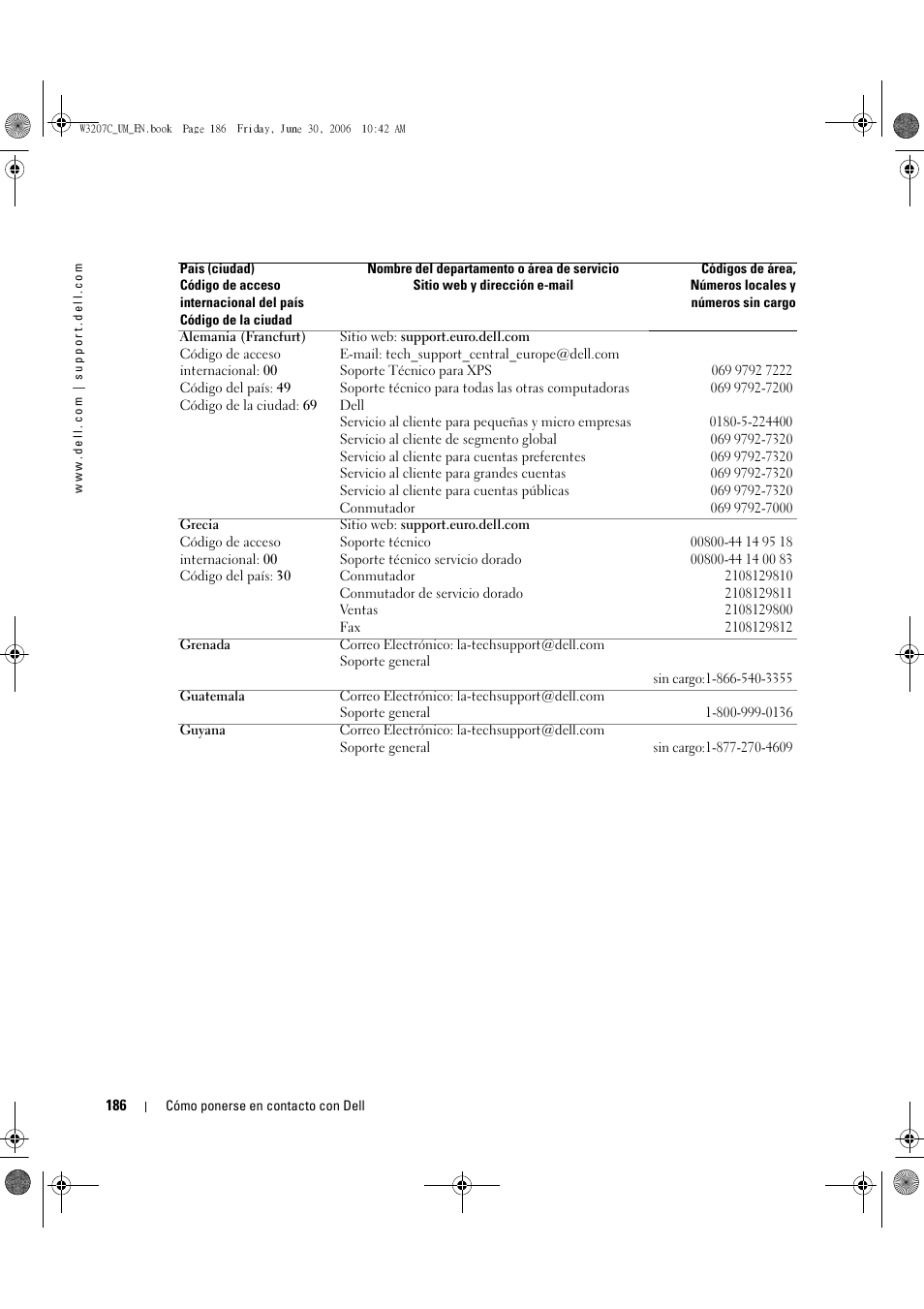Dell LCD TV W3207C User Manual | Page 186 / 204