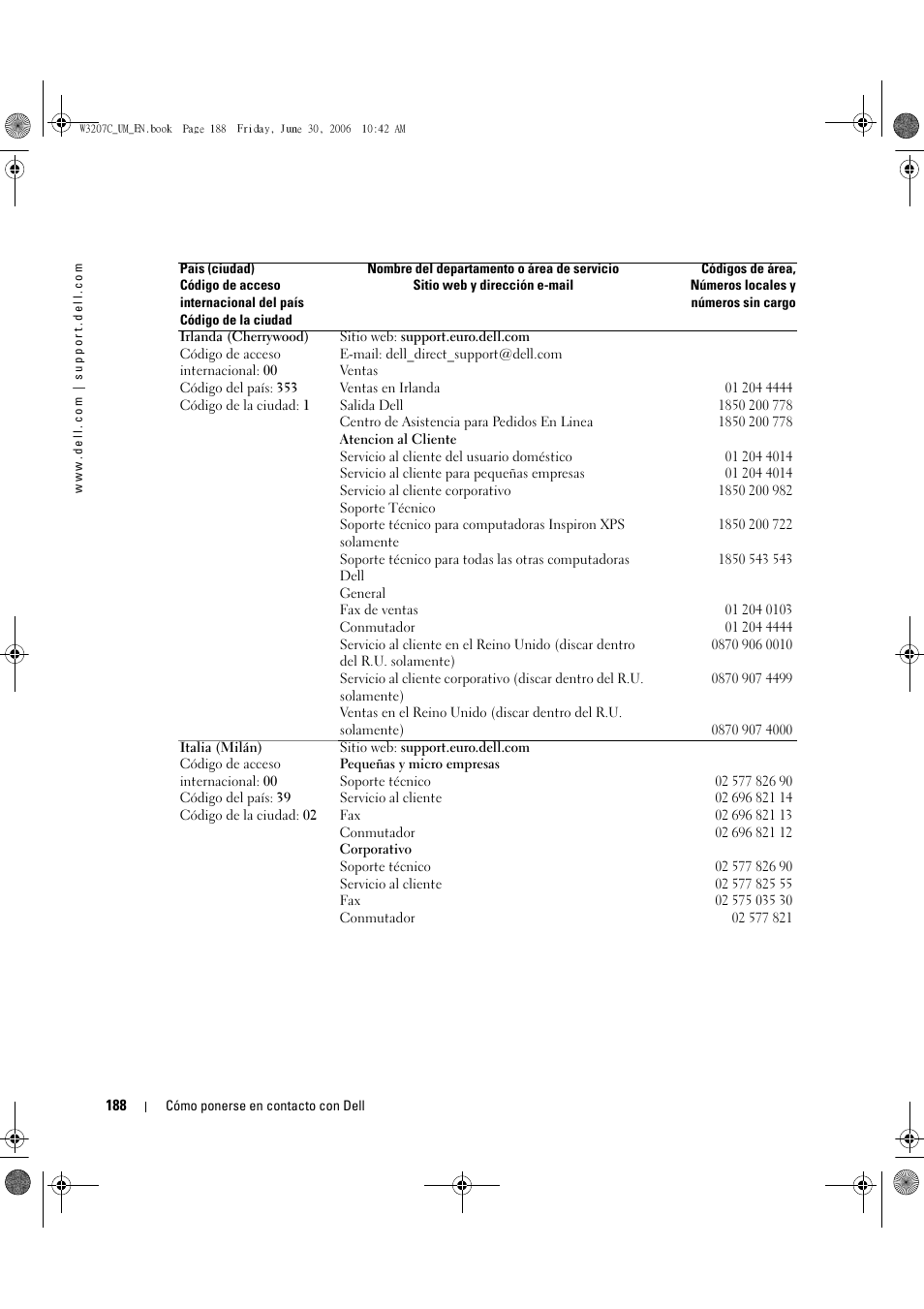 Dell LCD TV W3207C User Manual | Page 188 / 204
