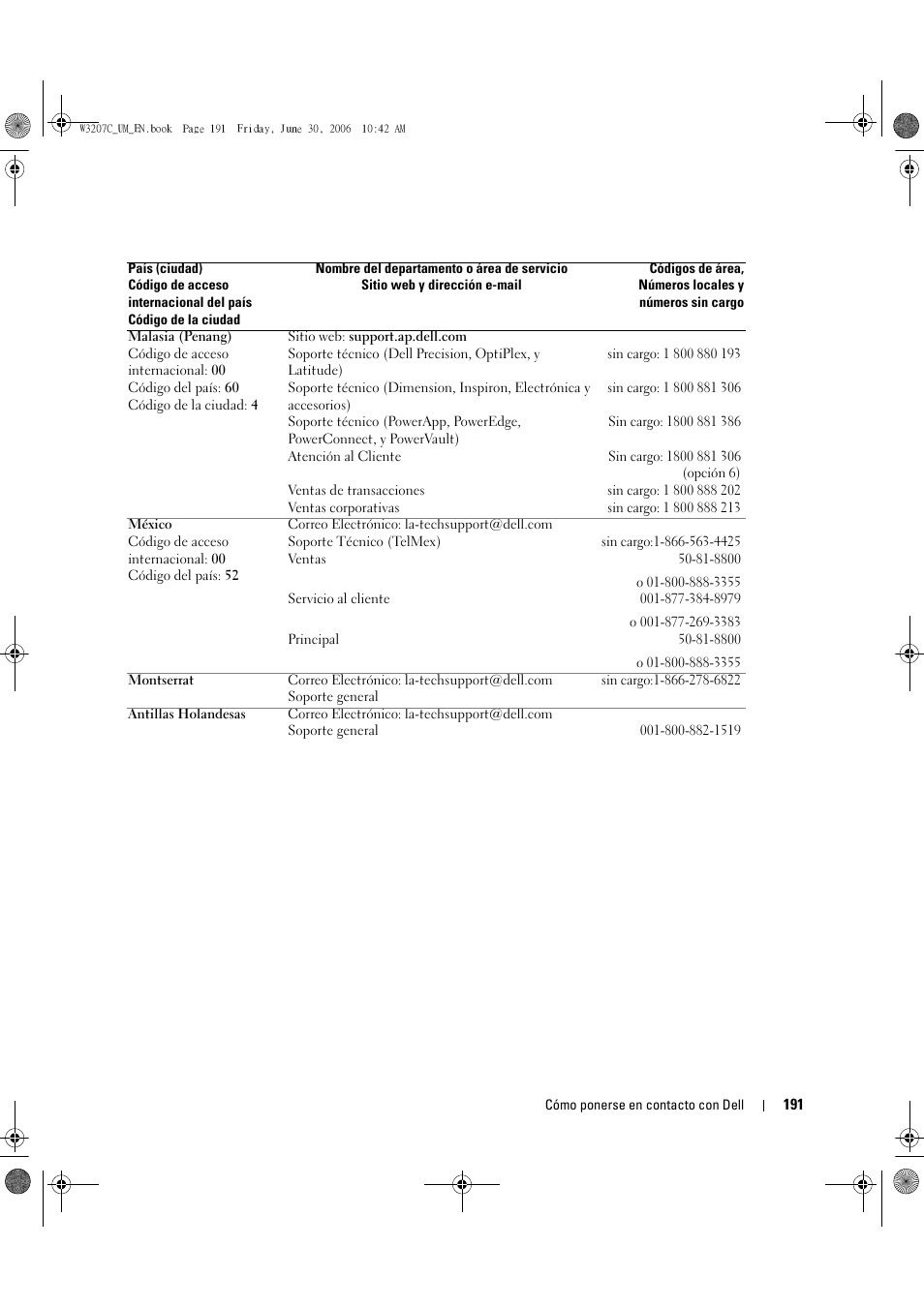 Dell LCD TV W3207C User Manual | Page 191 / 204