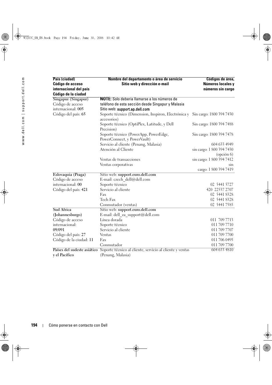 Dell LCD TV W3207C User Manual | Page 194 / 204