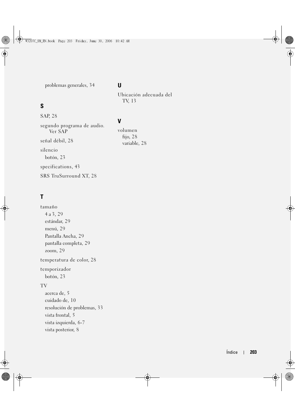 Dell LCD TV W3207C User Manual | Page 203 / 204