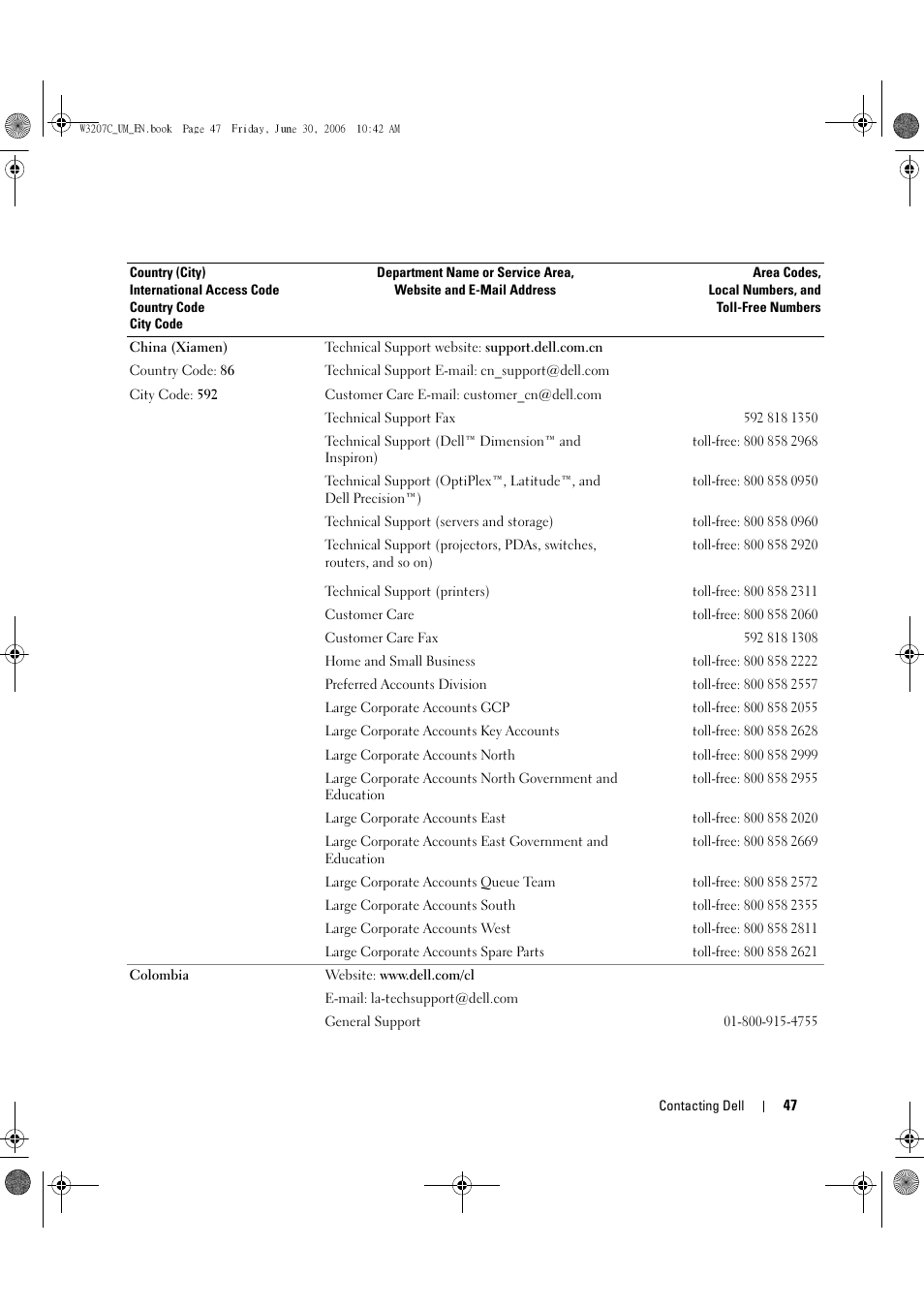 Dell LCD TV W3207C User Manual | Page 47 / 204