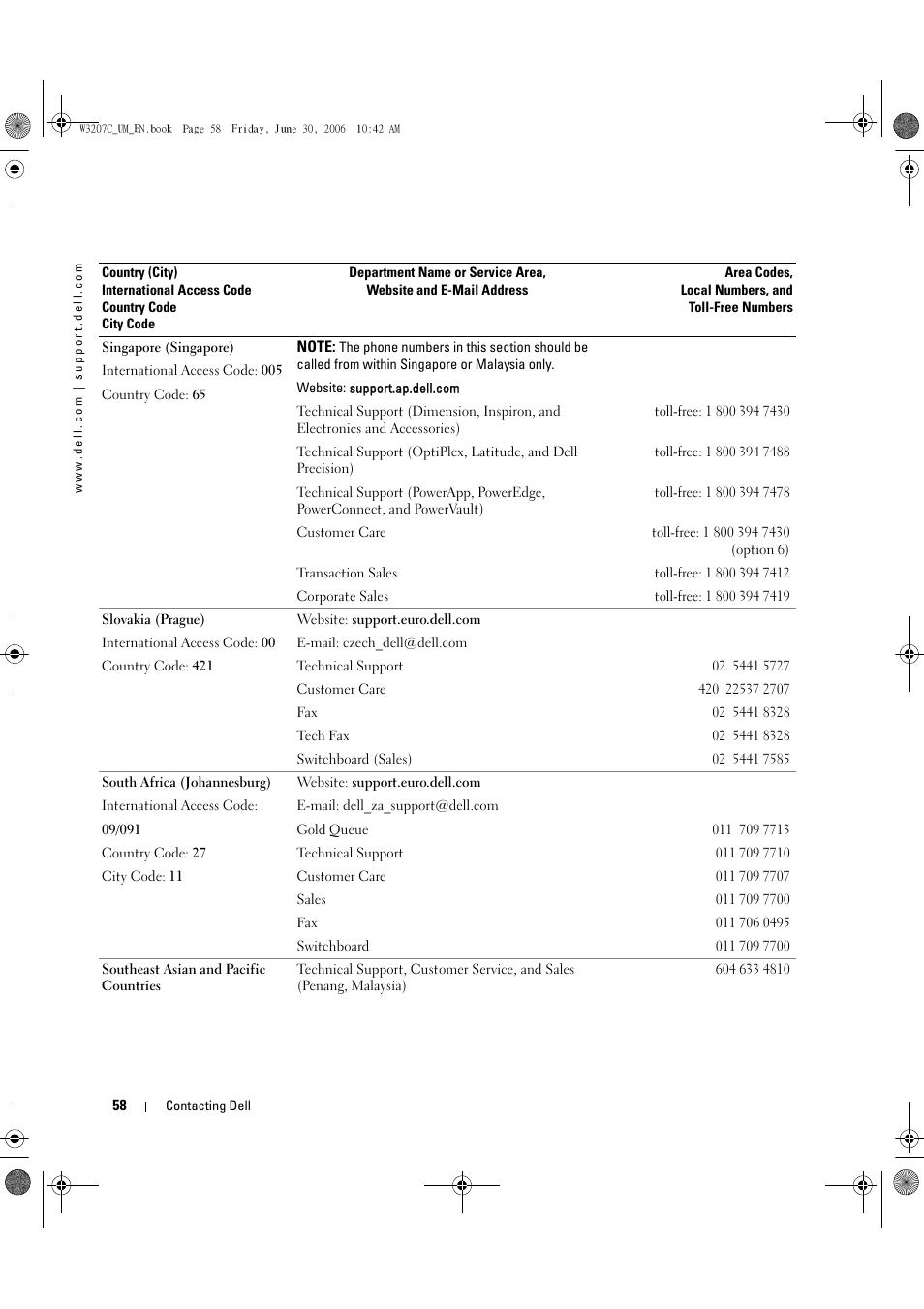 Dell LCD TV W3207C User Manual | Page 58 / 204