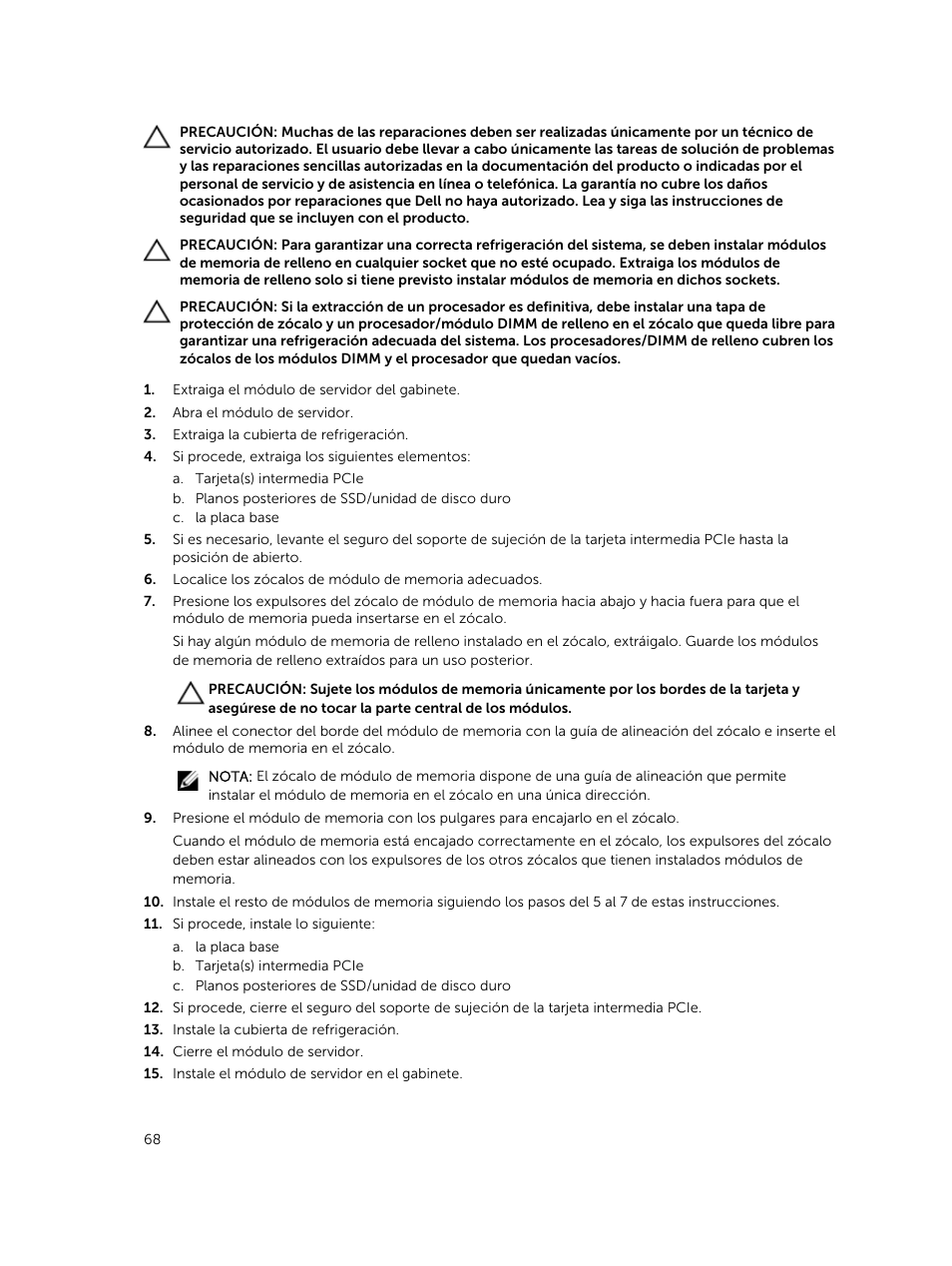 Dell PowerEdge M820 (for PE VRTX) User Manual | Page 68 / 183