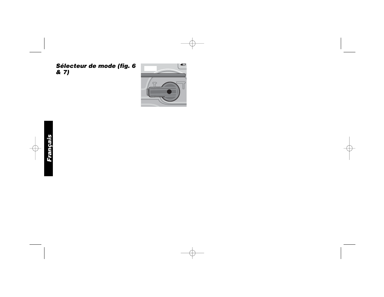 Français sélecteur de mode (fig. 6 & 7) | Black & Decker D25650 User Manual | Page 17 / 26