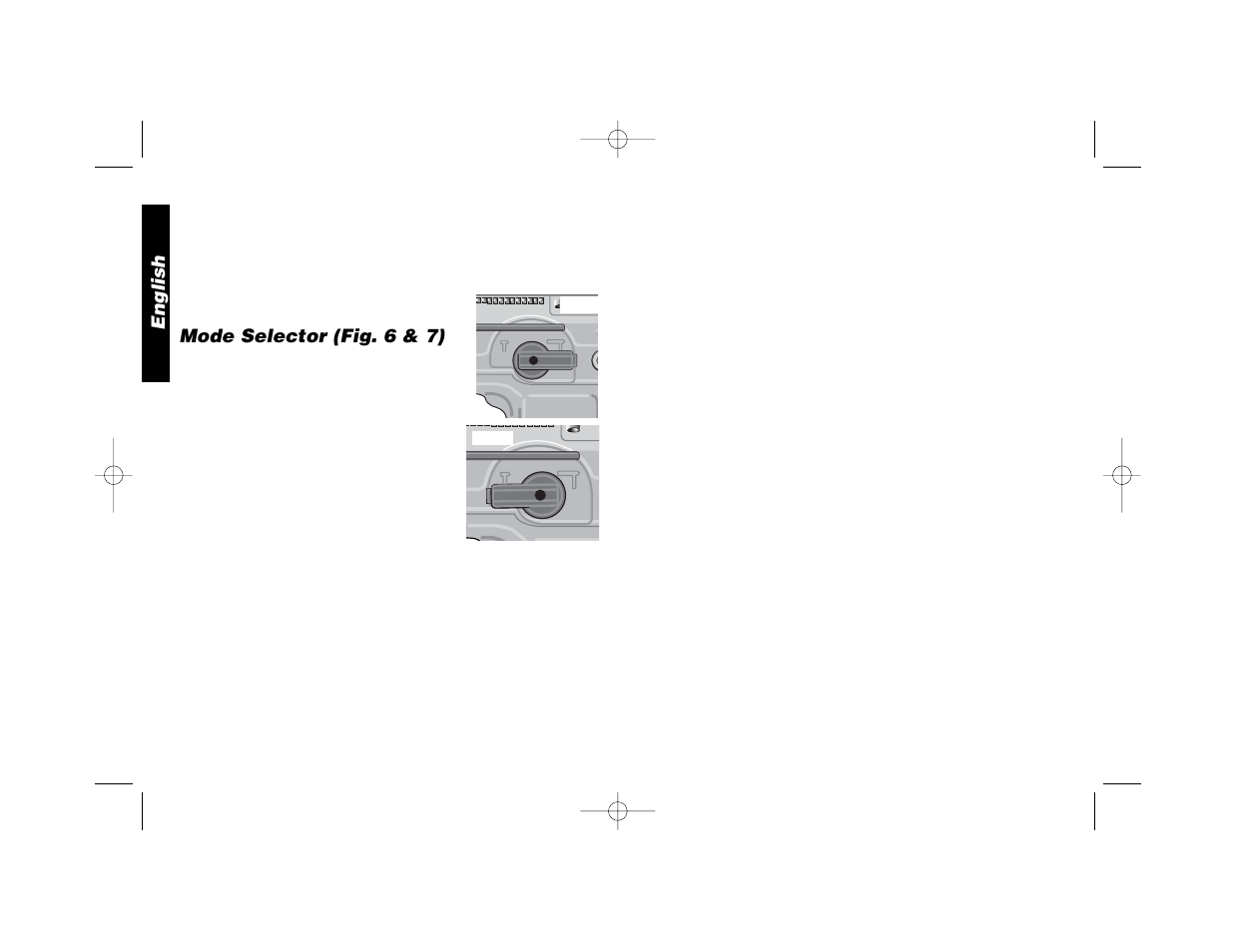 Mode selector (fig. 6 & 7), English | Black & Decker D25650 User Manual | Page 9 / 26