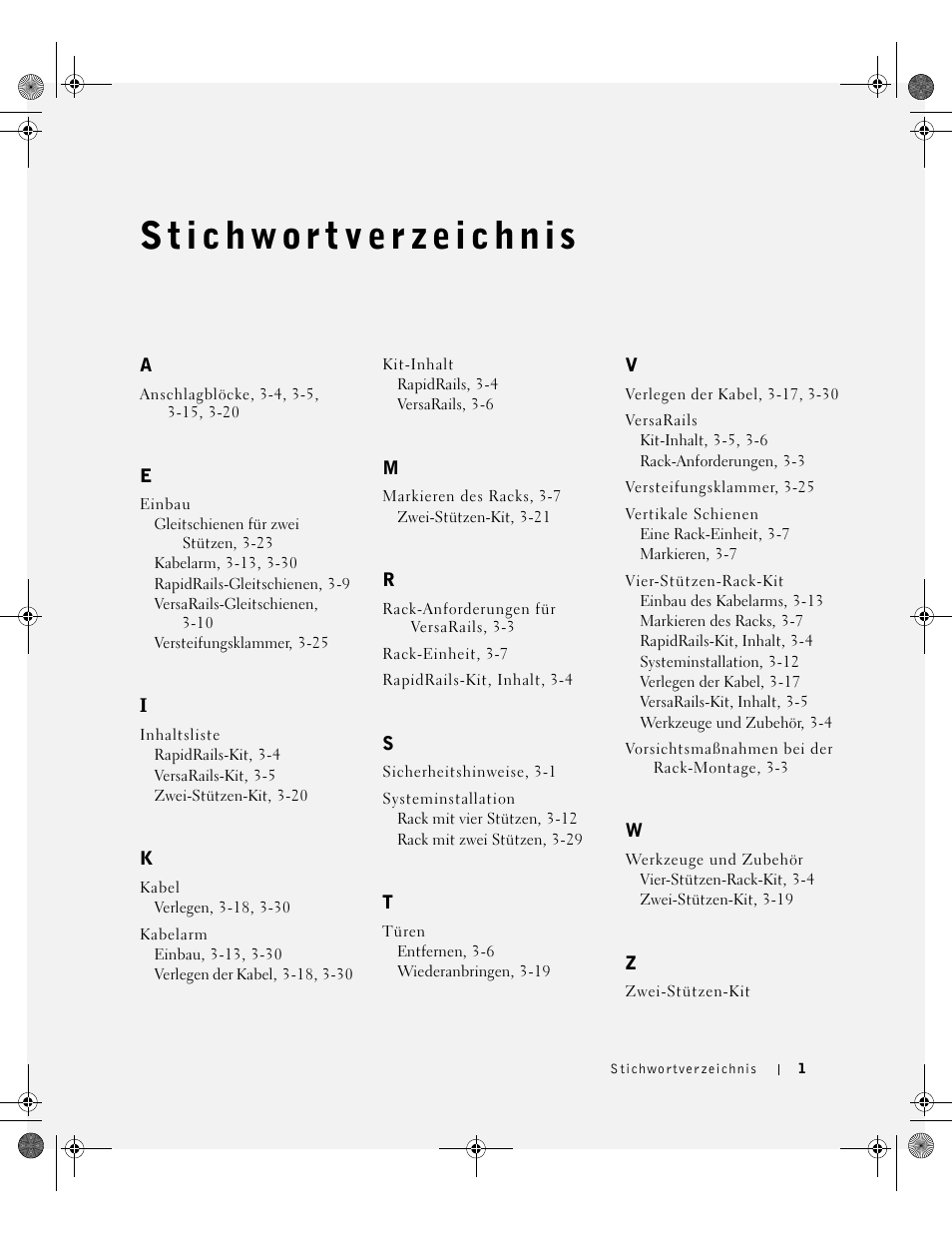 Stichwortverzeichnis, Stichwortver zeichnis | Dell PowerEdge 1750 User Manual | Page 105 / 180