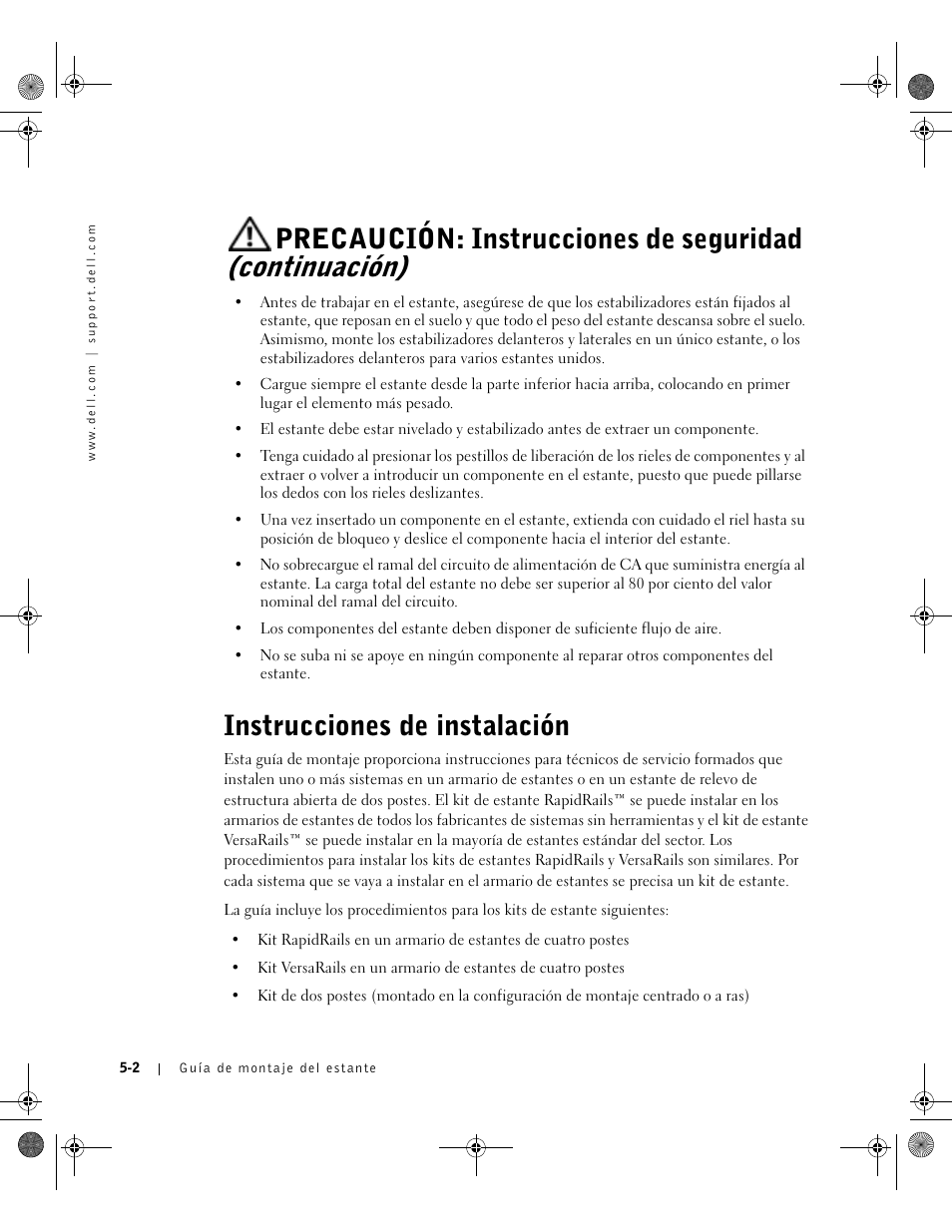 Instrucciones de instalación | Dell PowerEdge 1750 User Manual | Page 146 / 180