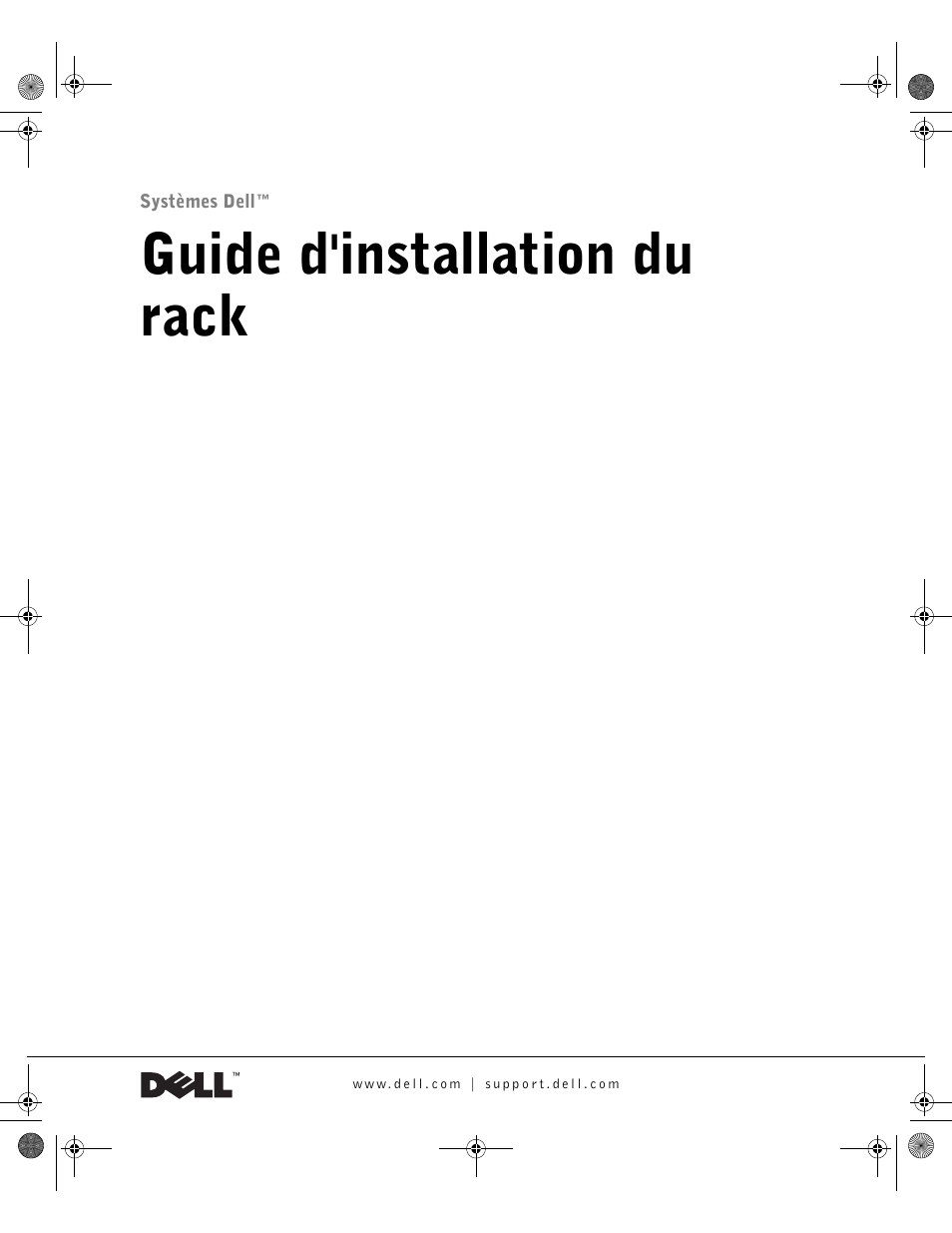 Guide d'installation du rack | Dell PowerEdge 1750 User Manual | Page 35 / 180