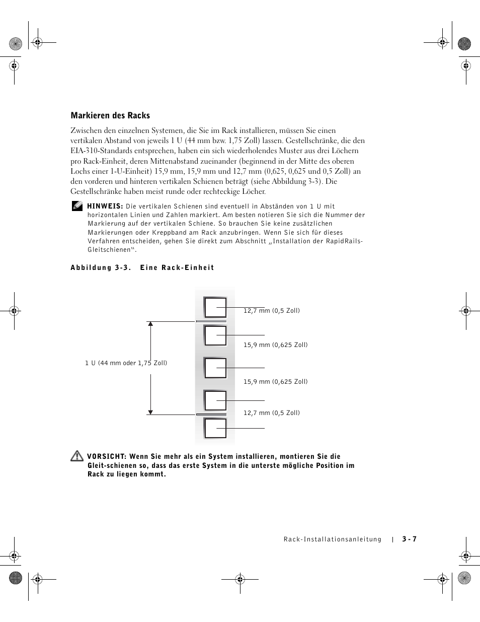 Markieren des racks | Dell PowerEdge 1750 User Manual | Page 81 / 180