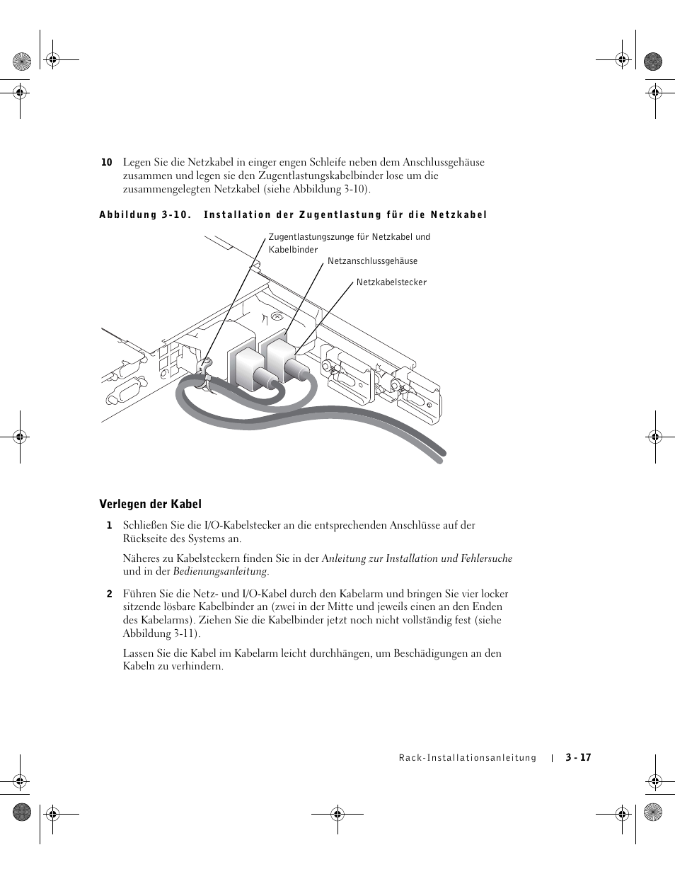 Verlegen der kabel | Dell PowerEdge 1750 User Manual | Page 91 / 180