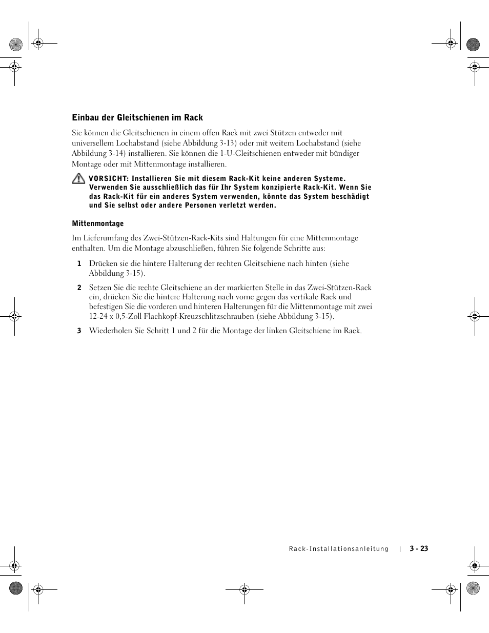 Einbau der gleitschienen im rack | Dell PowerEdge 1750 User Manual | Page 97 / 180