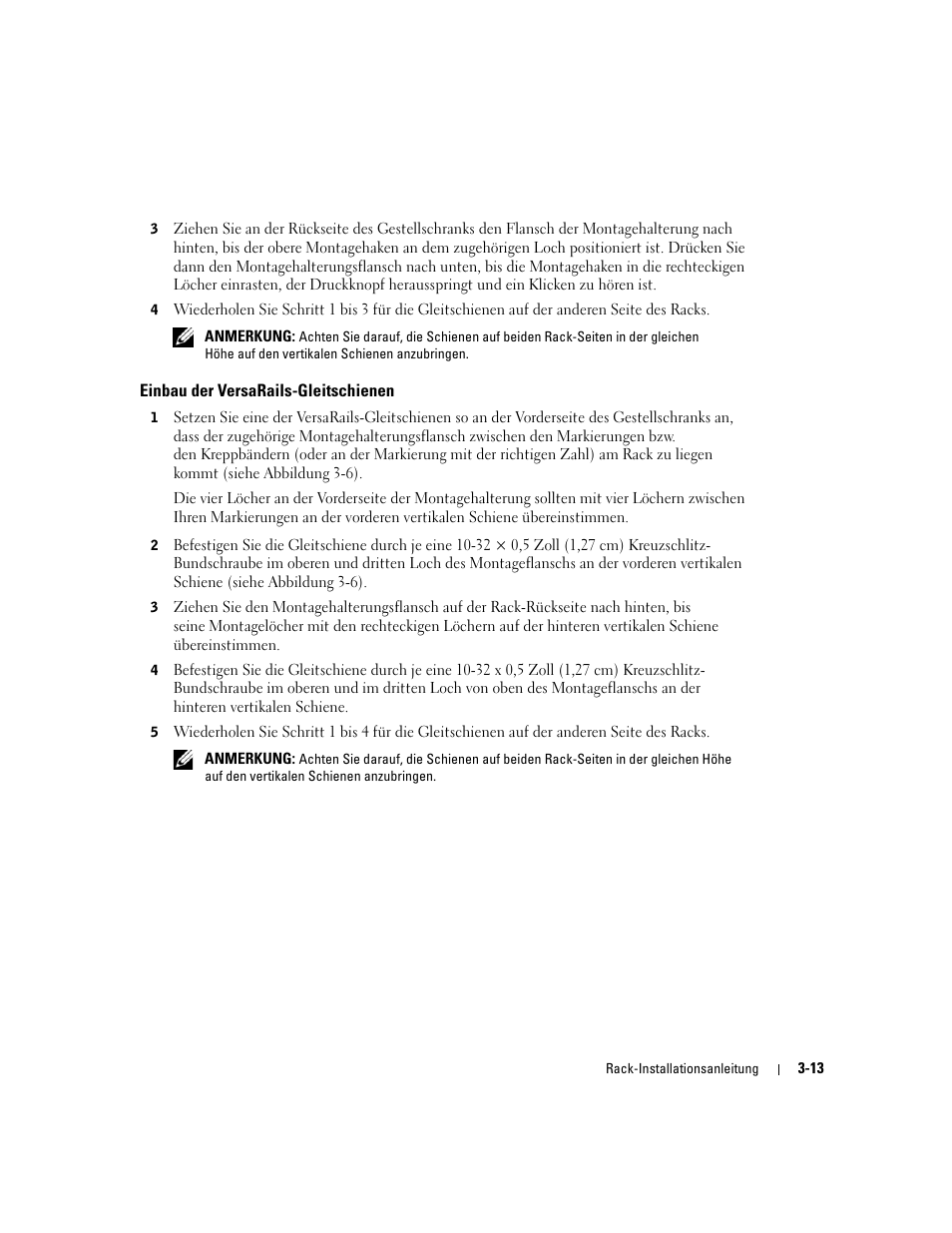 Einbau der versarails-gleitschienen | Dell PowerEdge 2850 User Manual | Page 79 / 162
