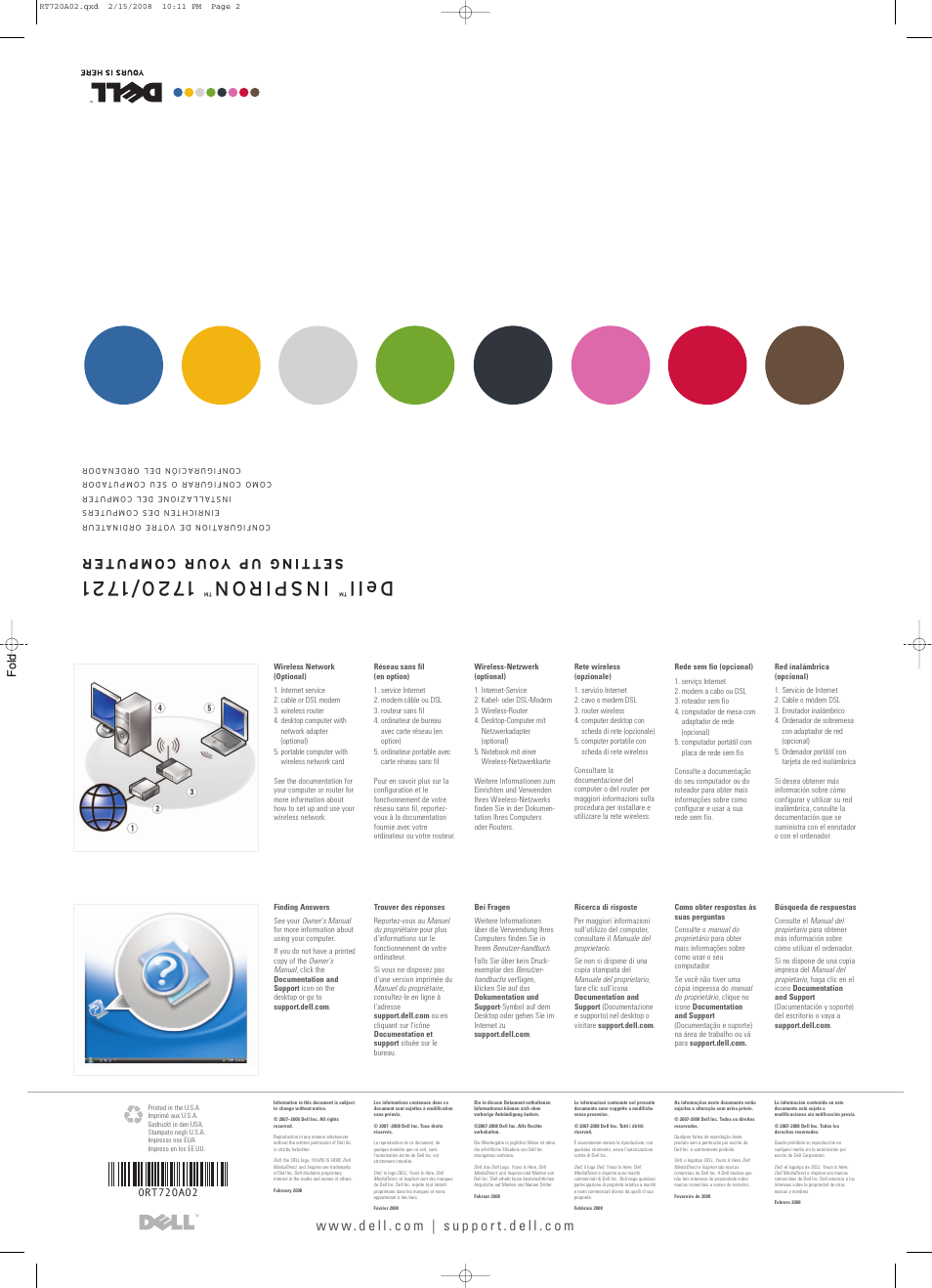 De ll | Dell Inspiron 1720 (Mid 2007) User Manual | Page 2 / 2