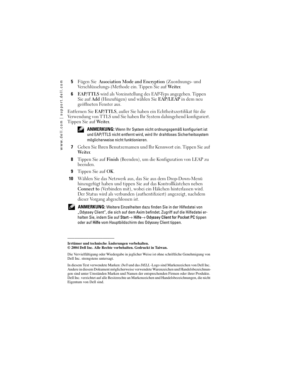 Dell Axim X50 User Manual | Page 8 / 18