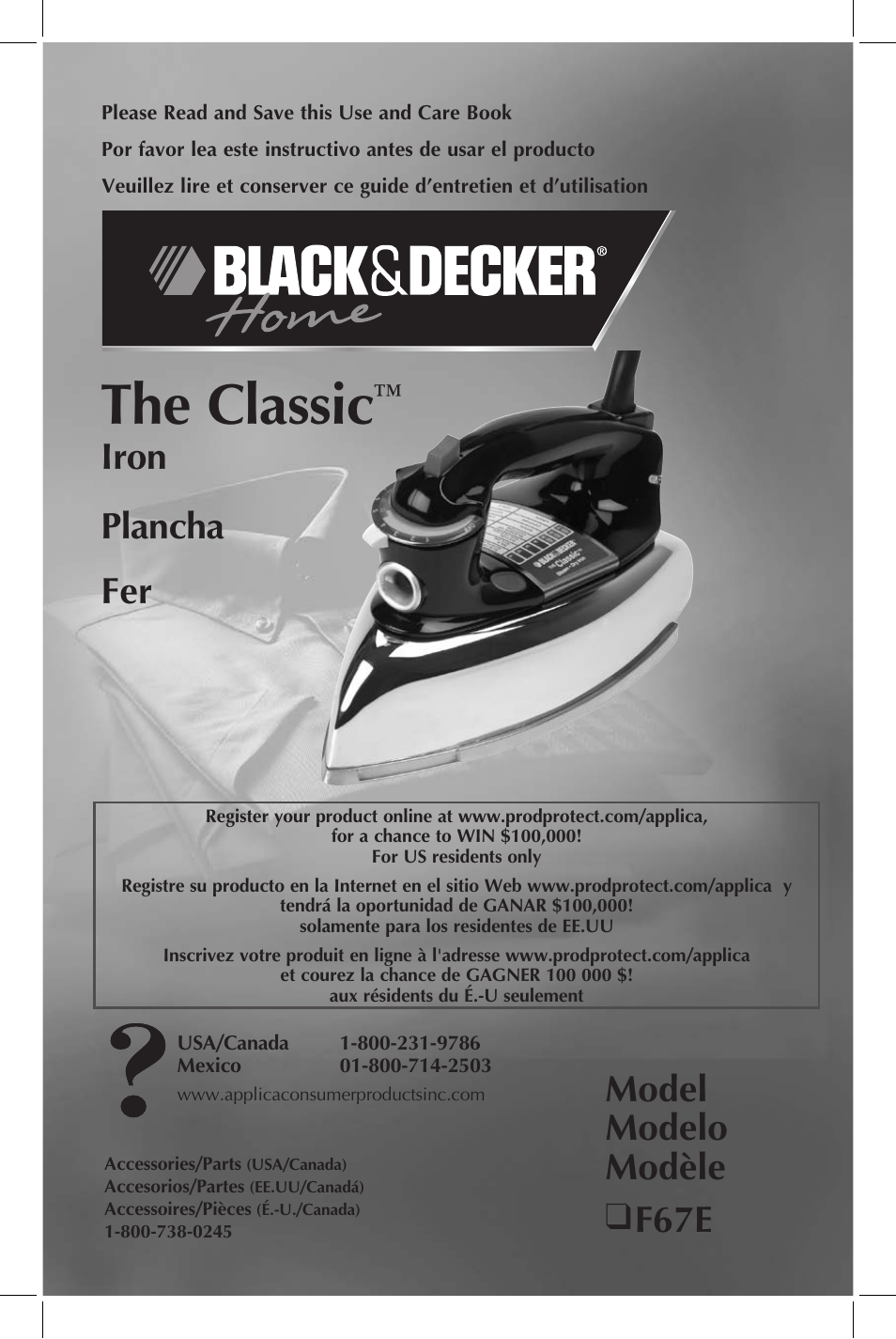 Black & Decker F67E User Manual | 11 pages