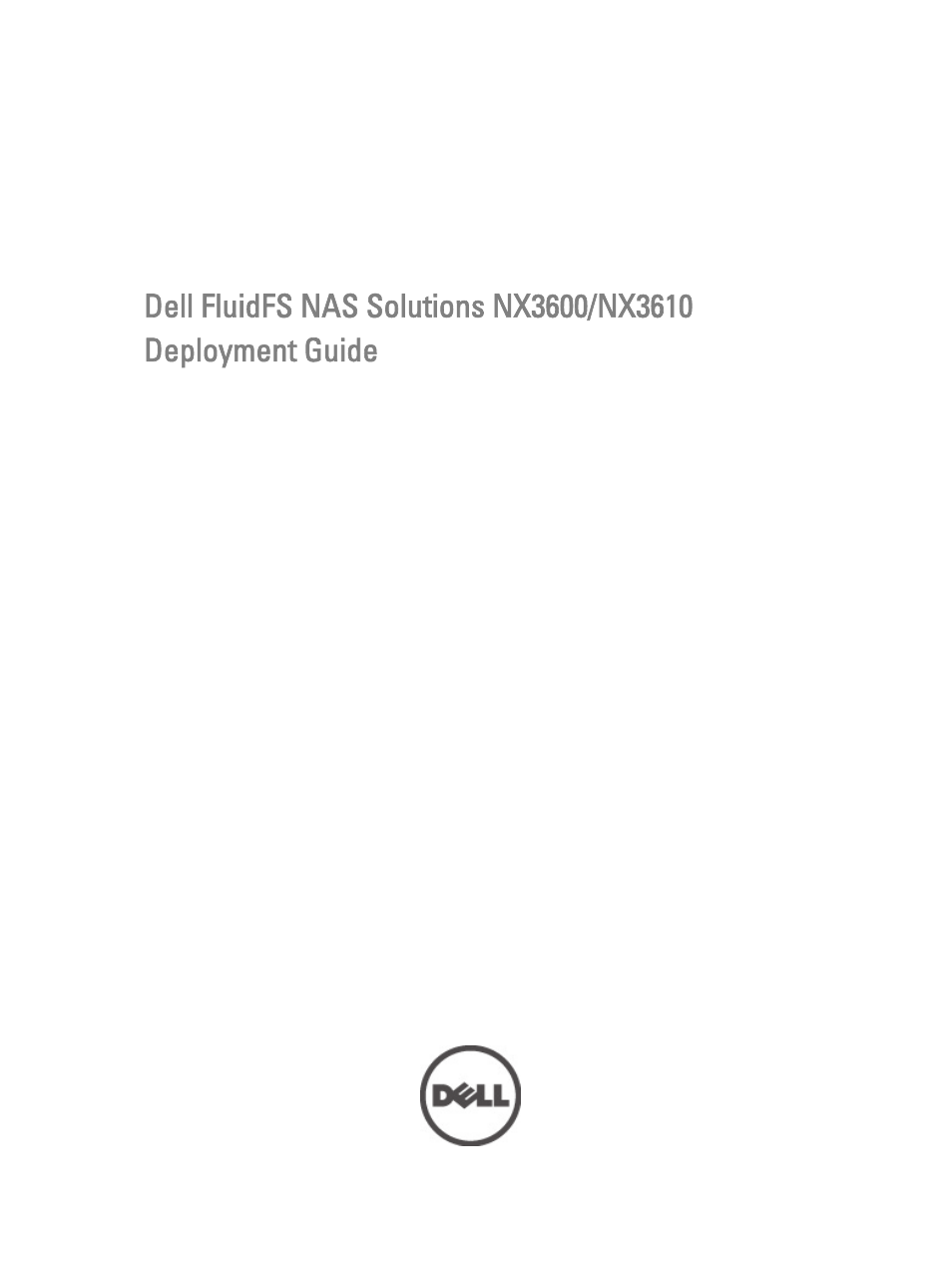Dell PowerVault NX3610 User Manual | 31 pages