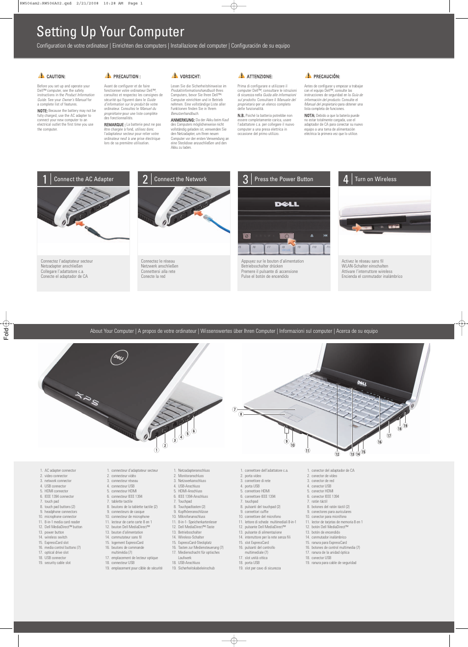 Dell XPS M1330 (M1330, Mid 2007) User Manual | 2 pages