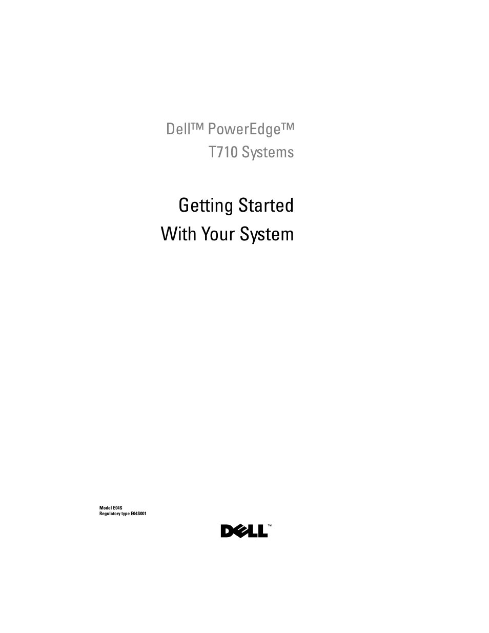 Getting started with your system | Dell PowerEdge T710 User Manual | Page 3 / 50