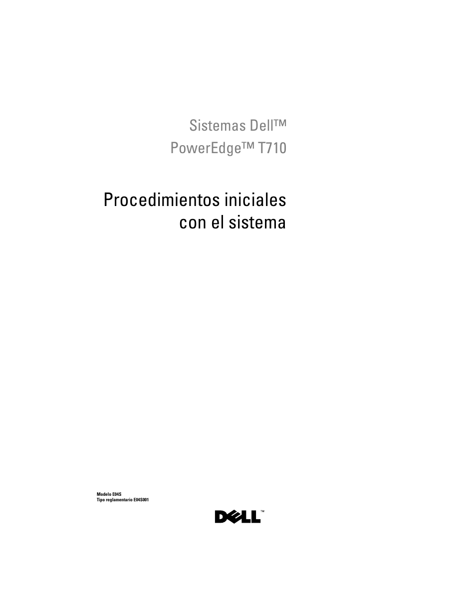 Procedimientos iniciales con el sistema | Dell PowerEdge T710 User Manual | Page 39 / 50