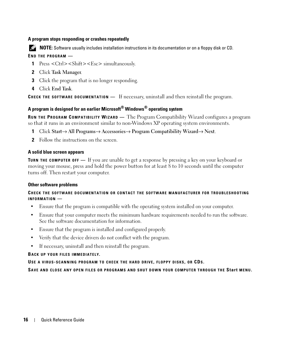 Dell Latitude D631 (Early 2009) User Manual | Page 16 / 94