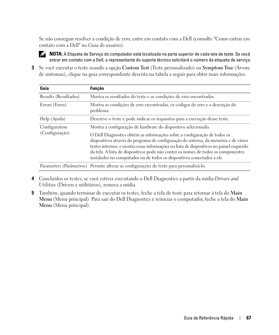 Dell Latitude D631 (Early 2009) User Manual | Page 67 / 94