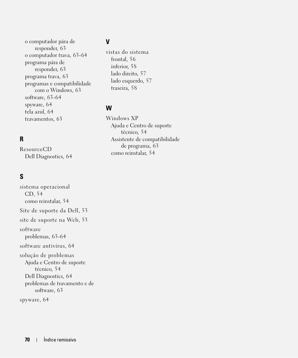 Dell Latitude D631 (Early 2009) User Manual | Page 70 / 94