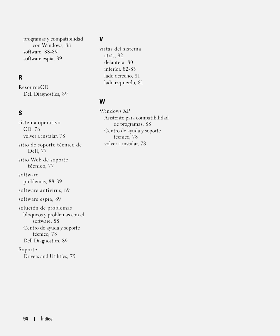 Dell Latitude D631 (Early 2009) User Manual | Page 94 / 94
