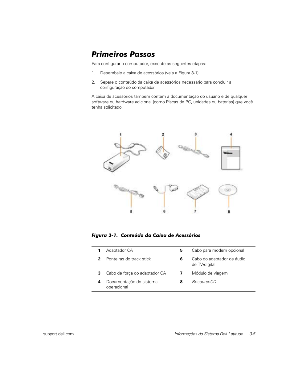 Primeiros passos | Dell Latitude C800 User Manual | Page 48 / 79