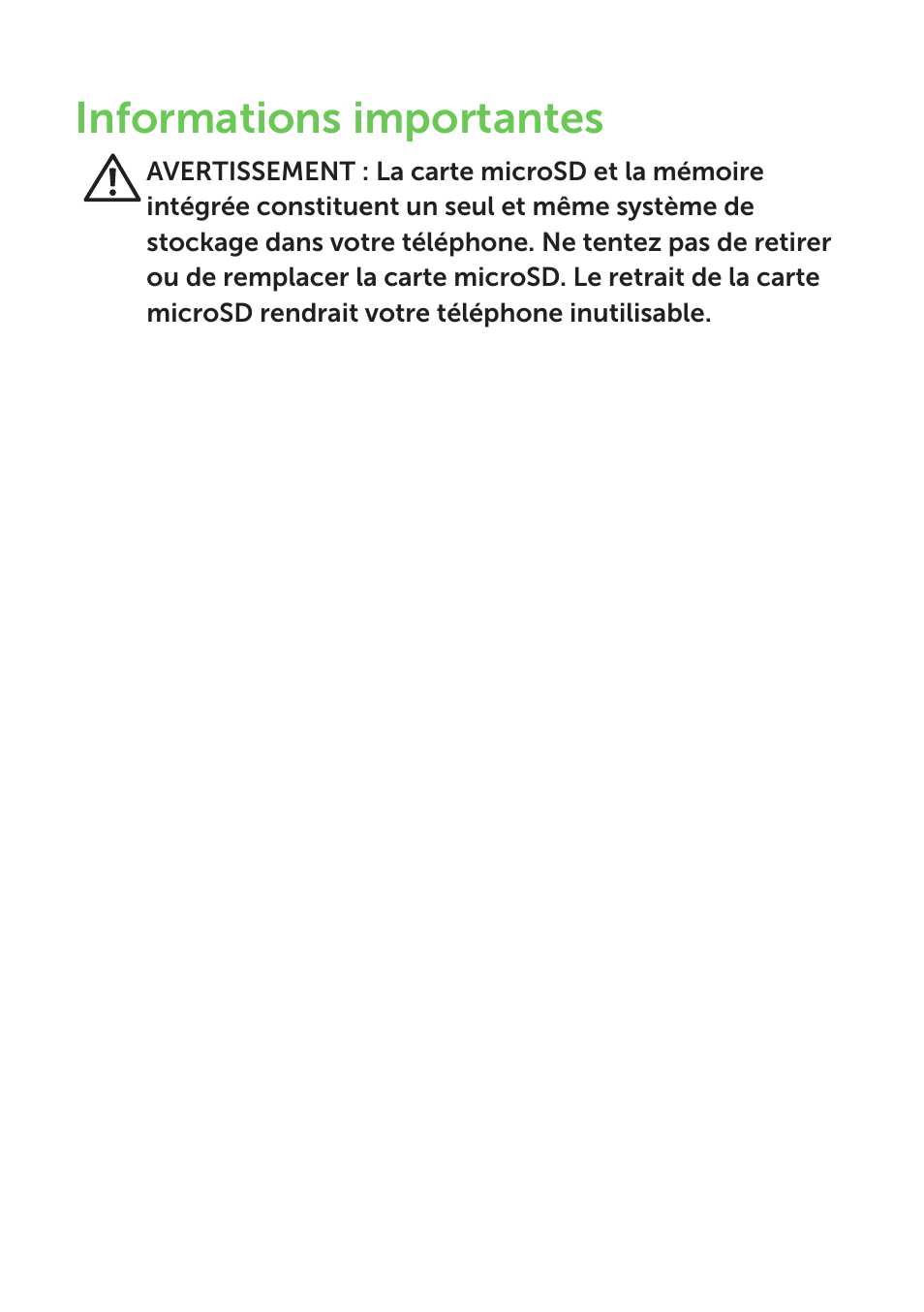 Informations importantes | Dell Mobile Venue Pro User Manual | Page 26 / 104