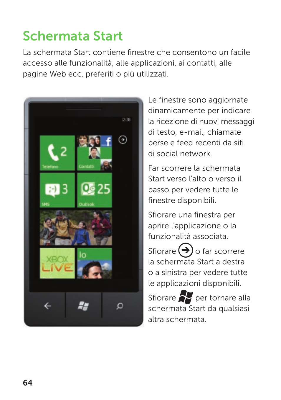 Schermata start | Dell Mobile Venue Pro User Manual | Page 68 / 104