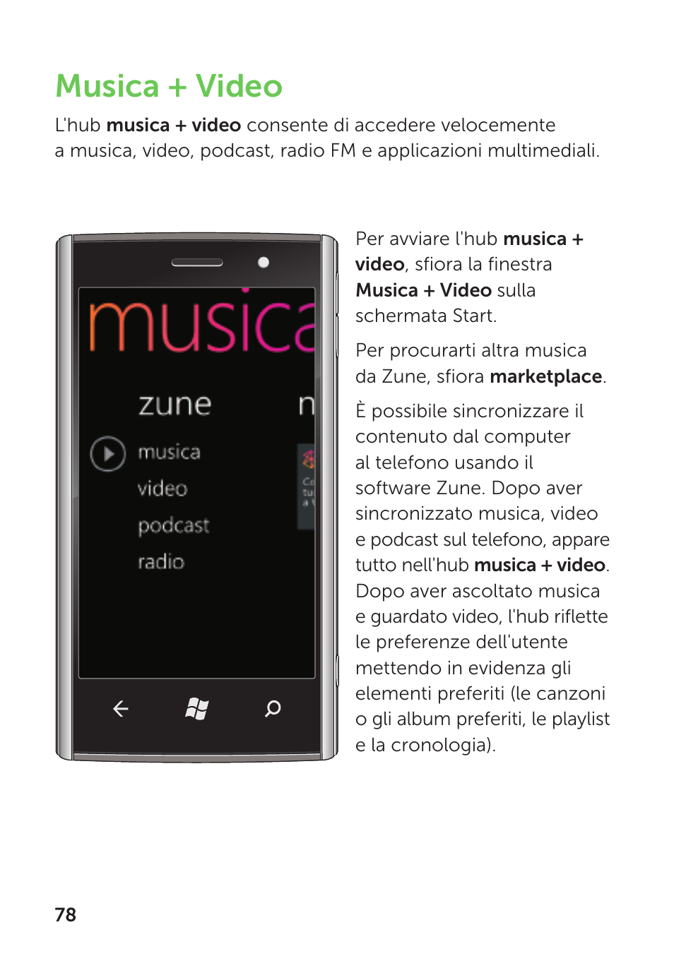 Musica + video | Dell Mobile Venue Pro User Manual | Page 82 / 104