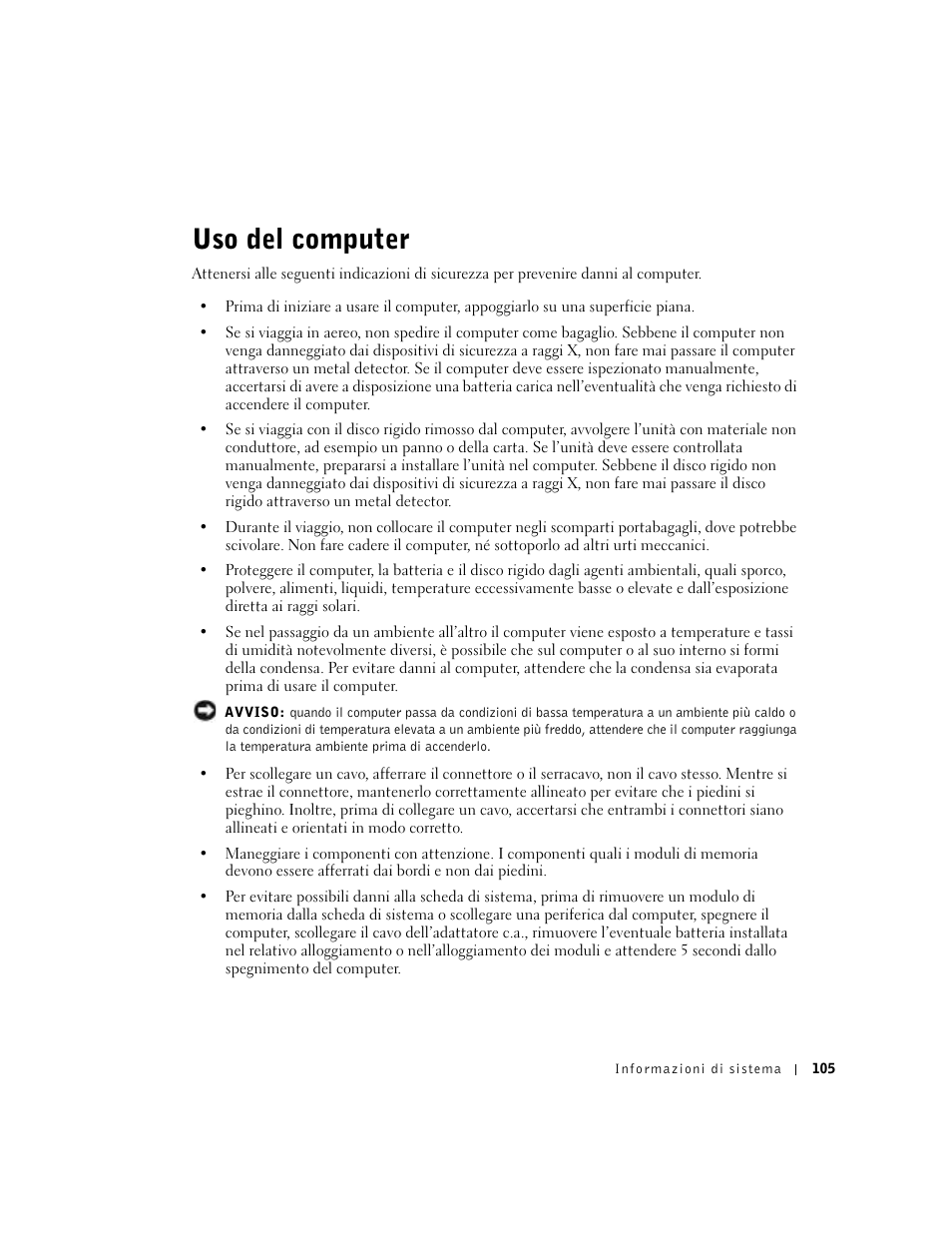 Uso del computer | Dell Latitude C840 User Manual | Page 107 / 174