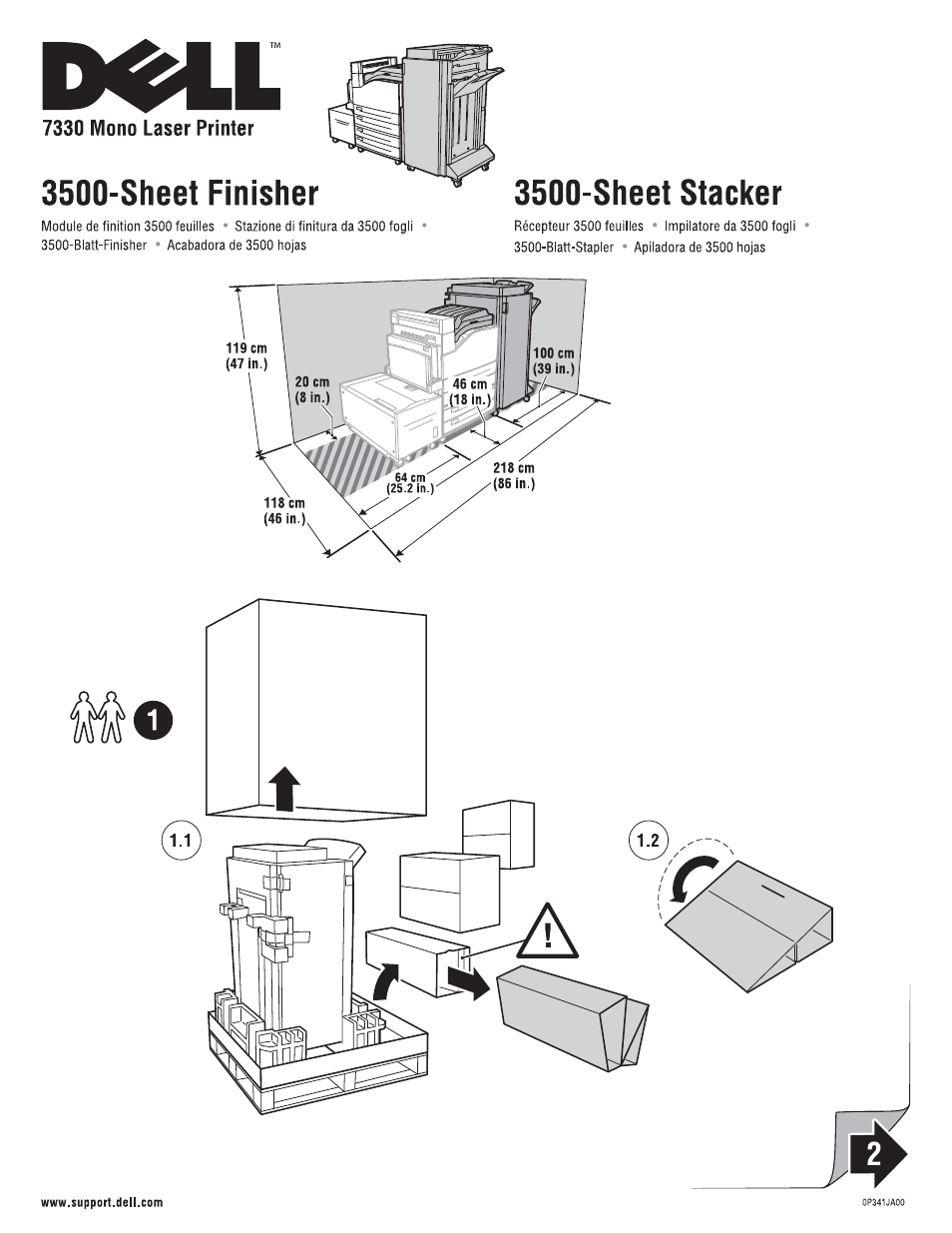 Dell 7330dn Mono Laser Printer User Manual | 8 pages