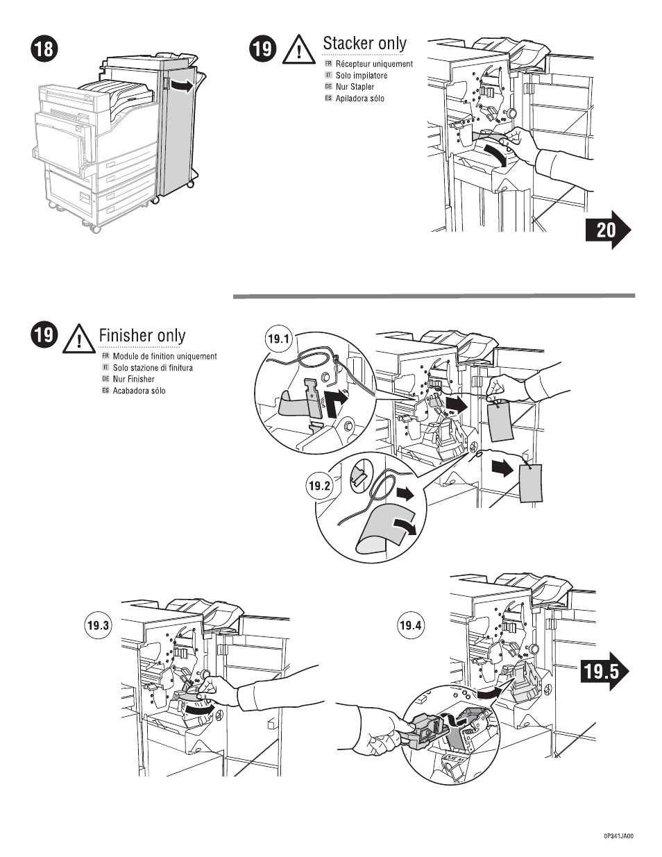 Stacker only, I\ finisher only | Dell 7330dn Mono Laser Printer User Manual | Page 6 / 8
